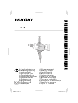 Hikoki D13 240v 13mm R Drill Manuel utilisateur