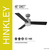 Hinkley 48 Inch CHET Indoor, Outdoor LED Fan Manuel utilisateur