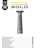 MicroTouch Titanium Solo Rechargeable Trimmer Manuel utilisateur