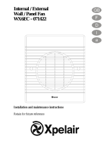 Xpelair WX6EC – 071422 Internal External Wall Panel Fan Manuel utilisateur