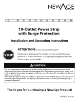 Newage 10-Outlet Power Strip Manuel utilisateur