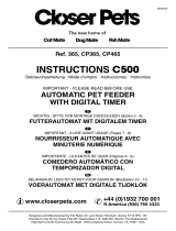 Closer Pets C500 Manuel utilisateur