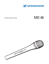Sennheiser MD 46 Cardioid Interview Microphone Manuel utilisateur