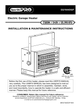 Dyna-Glo EG7500DGP 7500W Electric Garage Heater Manuel utilisateur
