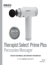 HoMedics HHP-720 Therapist Prime Plus Percussion massager Manuel utilisateur