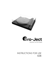 Pro-Ject Audio System X2B Turntable Manuel utilisateur