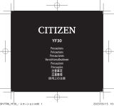 Citizen YF30 Manuel utilisateur