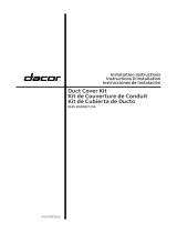 Dacor DHD-D0000I*-DA Duct Cover Kit Manuel utilisateur