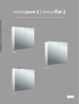 EMCO ure 2 Surface Mounted Illuminated Mirror Cabinet Manuel utilisateur