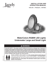 Jandy WaterColors RGBW LED Lights Manuel utilisateur