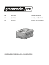 Greenworks Pro LB604 Manuel utilisateur