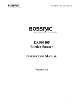 BossPac EA000405 Border Router Manuel utilisateur