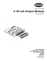 Hach 4-20 mA Output Module Manuel utilisateur