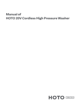 HOTO 20V Cordless High Pressure Washer Manuel utilisateur