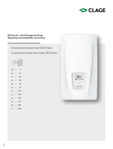 clage DEX 12 Next E-convenience Instant Water Heater Manuel utilisateur