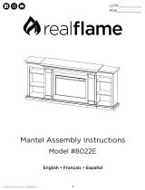 Real Flame 8022E Winterset Slim Electric Fireplace Media Console Manuel utilisateur