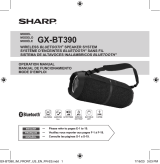 Sharp GX-BT390 Manuel utilisateur