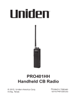 Petra Uniden PRO401HH 40-Channel Handheld CB Radio Manuel utilisateur