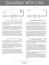 Advance Paris WTX-1100 Manuel utilisateur