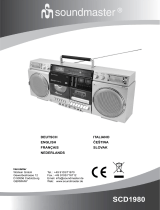 Soundmaster SCD1980 Manuel utilisateur