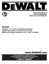 DeWalt DCF500 Manuel utilisateur