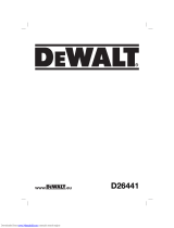 DeWalt D26441 Manuel utilisateur
