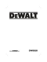 DeWalt DWS520 Le manuel du propriétaire