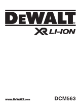 DEWALT XR DCM563 Manuel utilisateur
