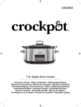 CrockPot CSC063X Manuel utilisateur