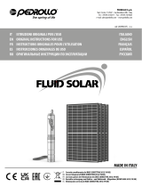 PEDROLLO Fluid Solar Mode d'emploi