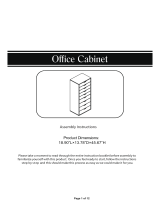 thdstatic 18.90L Office Cabinets Wood Storage Dresser Cabinet Mode d'emploi