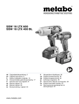 Metabo SSW 18 LTX 600 Mode d'emploi