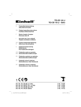 EINHELL TE-CD 18 Li Cordless drill screwdriver Mode d'emploi