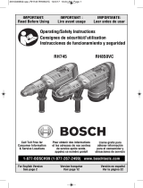 Bosch RH850VC, RH745 Hammer Drill Mode d'emploi