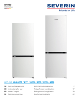 SEVERIN KGK-8970 Fridge freezer combination Mode d'emploi