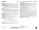 VeriFone M425-1 Certifications and Regulations Mode d'emploi