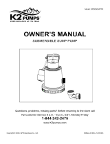 K2 K2 PUMPS Mode d'emploi