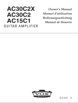 Vox AC30 CCX Blue Bulldog 2x12" Röhren Gitarrencombo Le manuel du propriétaire