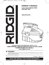 RIDGID WD4051 Le manuel du propriétaire