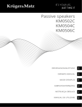 Kr ger Matz Kruger Matz KM0506C passive speakers Le manuel du propriétaire