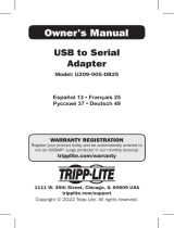 Tripp Lite TRIPP-LITE U209-005-DB25 USB to Serial Adapter Cable Le manuel du propriétaire