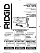 RIDGID HD03000 Le manuel du propriétaire