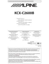 Alpine KCX-C2600B Le manuel du propriétaire