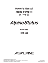 Alpine HDZ-653 Le manuel du propriétaire