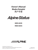 Alpine HDZ-653S Le manuel du propriétaire