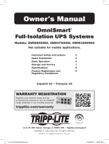 Tripp Lite TRIPP-LITE OmniSmart Full-Isolation UPS Systems Le manuel du propriétaire