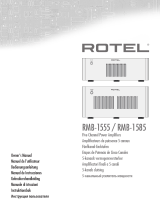 Rotel RMB-1555 Le manuel du propriétaire