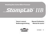 Vox StompLab IIB Modeling Bass Guitar Effects Pedal Le manuel du propriétaire