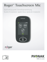 Phonak Roger Touchscreen Mic Mode d'emploi