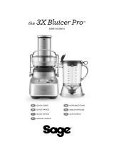 Sage BJB815/SJB815 3X Bluicer Pro Juicer/Blender Mode d'emploi